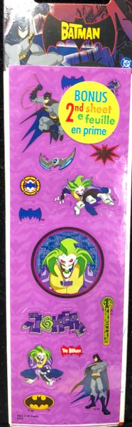 Batman & Joker Stickers - 4 Sheets