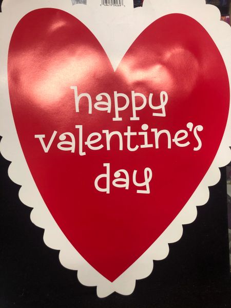 Happy Valentine's Day Cutout, 16in - Door, Window Valentines Decorations