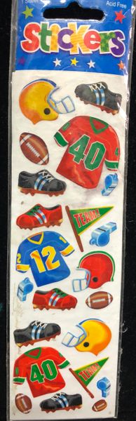 Football Stickers- 1 Sheet - NFL Sports Stickers