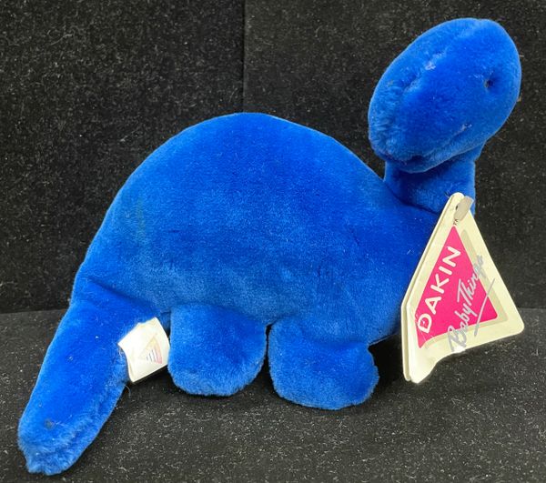 Blue Dinosaur Plush by Dakin, 6in