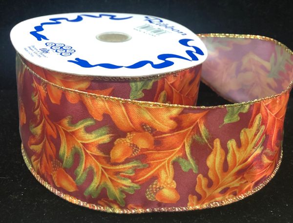 Fall Colors, Thanksgiving Ribbon, #40x20Yd