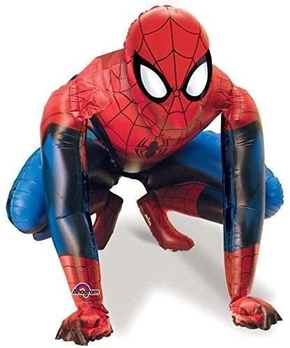 Spider-Man Super Shape Airwalker Foil Balloon, 53in - Licensed - (Spiderman Balloons)