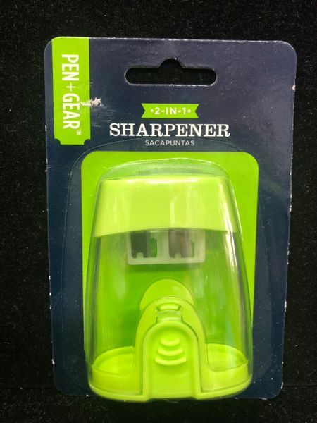 2 in 1 Pencil Sharpener - School Supplies