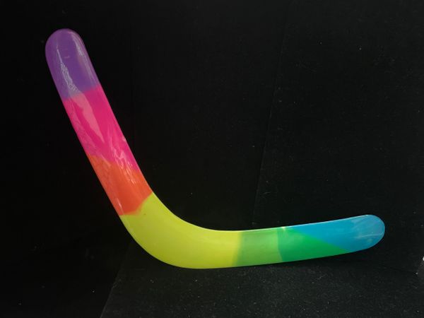 Classic Boomerang Toy, Rainbow - 14in