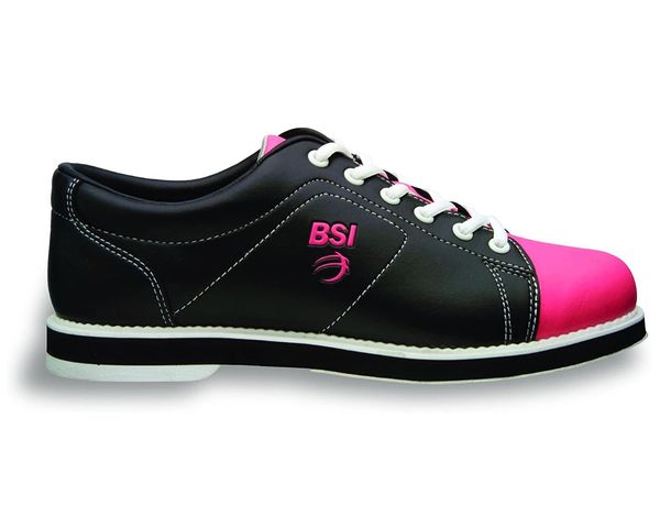 Ladies BSI Bowling Shoes, Black, Pink - Size 8.5