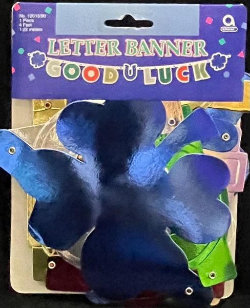 Good Luck Banner, 4ft - Jointed