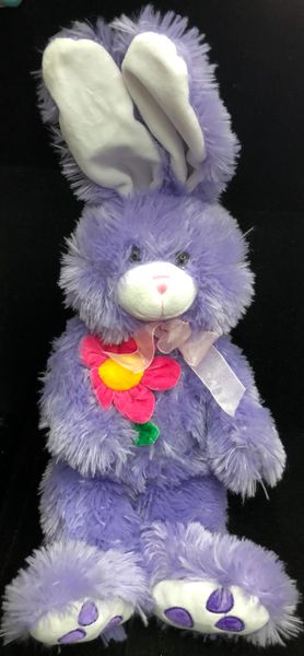 Lavender Furry Bunny Rabbit Plush, 22in - Easter