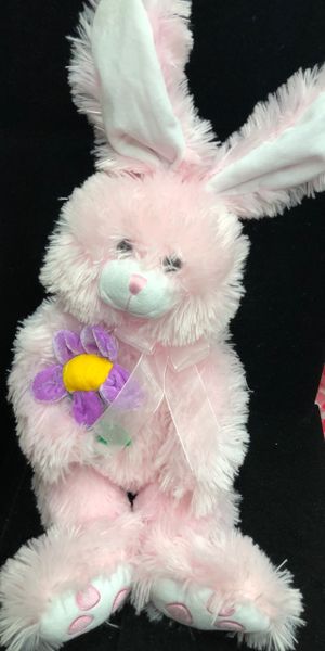 Pink Furry Bunny Rabbit Plush, 22in - Easter