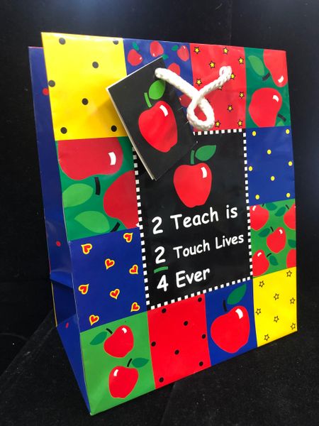 Thank You Teacher Gift Bag - 12x8in
