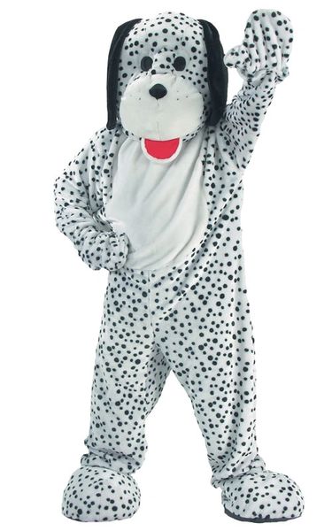 SALE - Dalmatian Costume - Black and White Dog Mascot - Dog Costume, Firehouse Dog - Halloween Sale