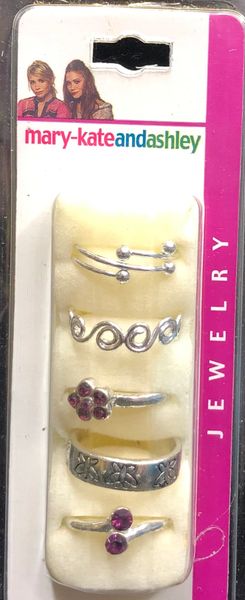 5 Girls Rings - by Mary-Kate and Ashley Jewelry - Adjustable