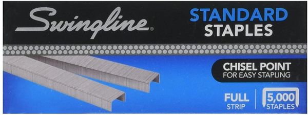 SF1 Standard Staples, Stapler Refills (5,000 per Box)