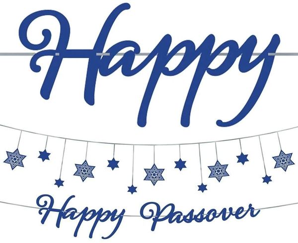 Happy Passover Multi-Pack Banners - Blue