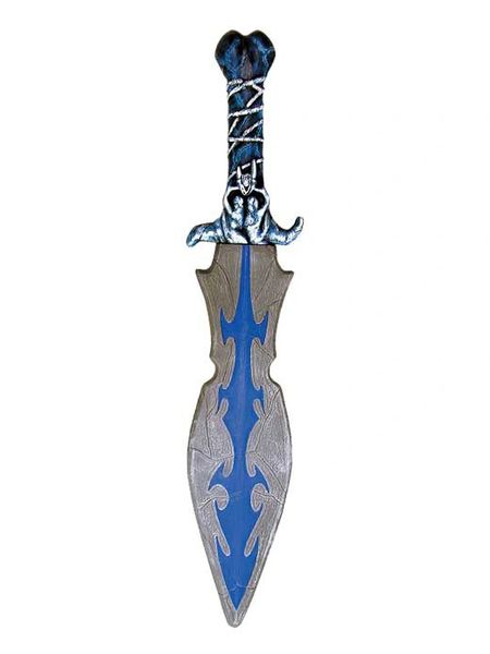 *Rare Vintage Skull Warrior Slayer Sword with Blue, 27in- 2000 - Collectible - Halloween