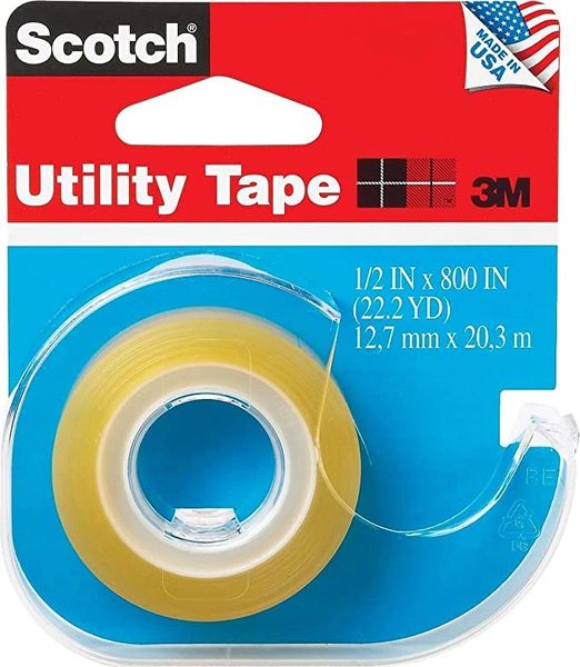 Clear Scotch Utility Tape , 1/2inx700in for Gift Wrapping