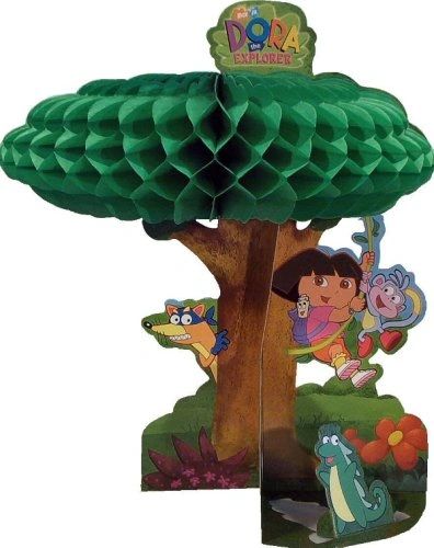 BOGO SALE - Rare Dora the Explorer Honeycomb Table Centerpiece Birthday Party Decorations, 13.5in - Licensed