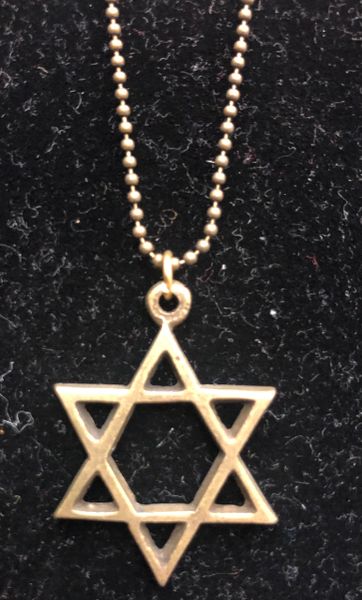 Star of David Charm on Beaded Necklaces - Costume Jewelry - Chanukah Holiday Sale