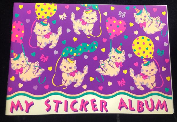 Cat Sticker Album, Purple - 8x5in
