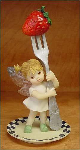 *My Little Kitchen Fairies: Silver Dinner Fork Fairy Figurine, By Enesco - 2001