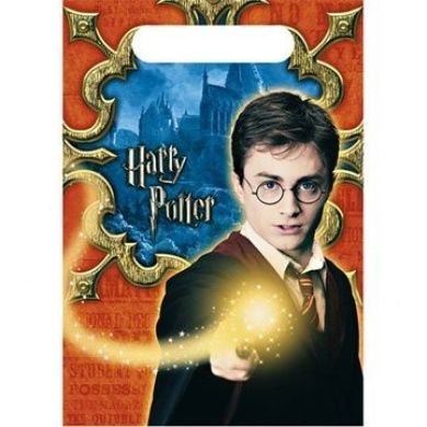 BOGO SALE - Rare Harry Potter Birthday Party Favor Loot Bags, 8ct - Daniel Radcliffe - Licensed