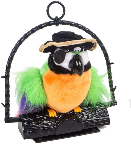 SALE - Pistol the Insulting Rude Talking Pirate Parrot - Naughty Mouth - Funny Novelties