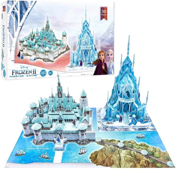 Frozen 3D Puzzle Arendelle & Ice Castle, Elsa & Anna
