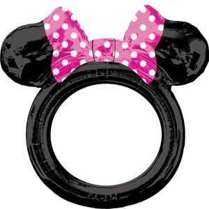 Minnie Mouse Inflatable Selfie Frame Shape Foil Balloon, 29in - Licensed