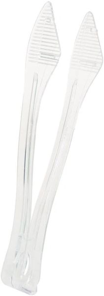 *Clear Plastic Serving Tongs Catering Supplies, 2ct- 8in - Utensils