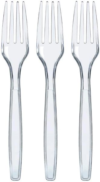 *Clear Plastic Forks - Utensils, 24ct