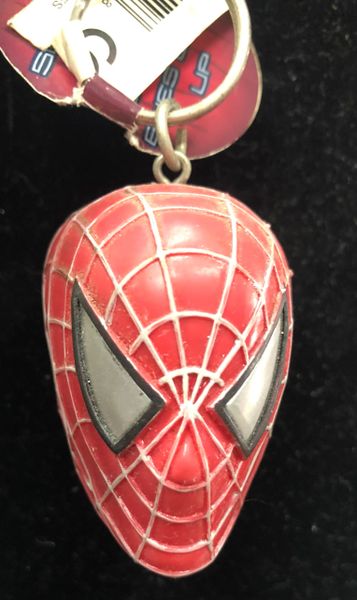 Rare Spider-Man Head Key Chain, 2.5in - 2002