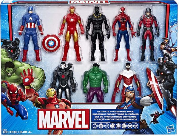 Marvel Avengers Action Figures - Iron Man, Hulk, Black Panther, Captain America, Spider-Man, Ant Man, War Machine & Falcon! (8 Action Figures)