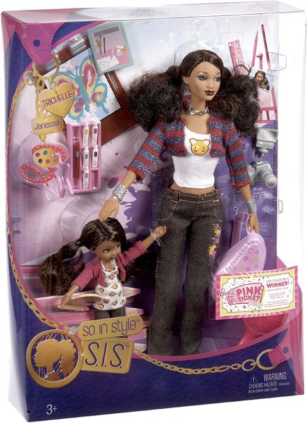 Rare Barbie So In Style Trichelle and Janessa Dolls, 2009