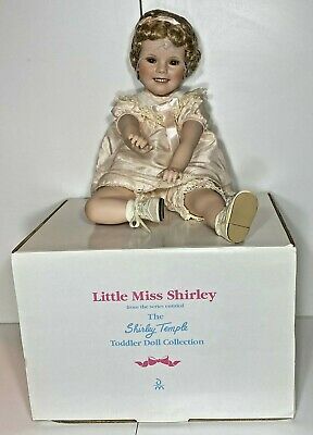 DOLL SALE - Rare Little Miss Shirley Temple Porcelain Toddler Doll by Danbury Mint, 2004