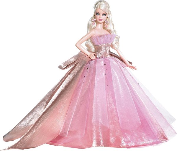 DOLL SALE - Holiday Barbie Doll, Pink Dress, 2009 - Holiday Sale