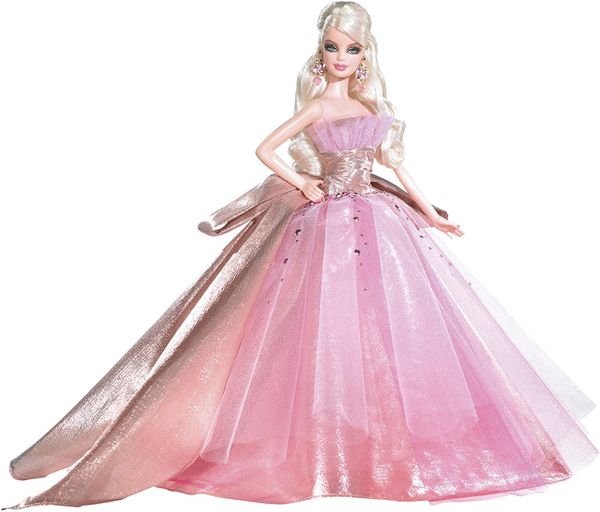 Barbie doll deals in pink gown