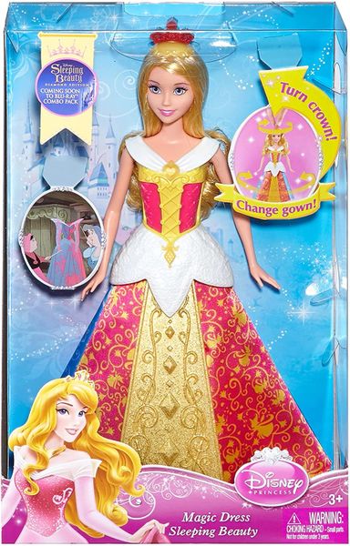 Disney Princess Sleeping Beauty Color Changing Dress Doll, Aurora, 12in - 2013