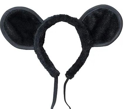 Mouse Ears Headband Accessory, Black - Mickey - Purim - Halloween Spirit - under $20