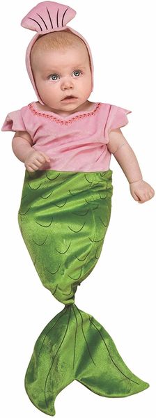 *Rare Lil Baby Mermaid Bunting Costume, up to 9 months - Halloween