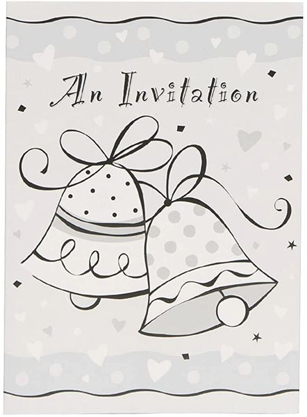 BOGO SALE - Wedding Bell Invitations, 8ct - Packaged