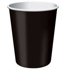 BOGO SALE - Black Party Cups, Hot/Cold, 8ct - 9oz - Black Cups