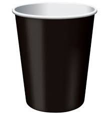 Solid Black Party Cups, 8ct - 9oz - Halloween