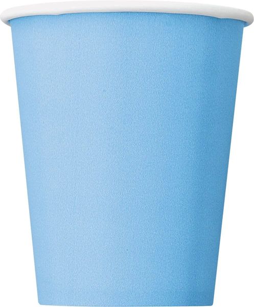 Solid Light Blue Party Cups, 8ct - 9oz