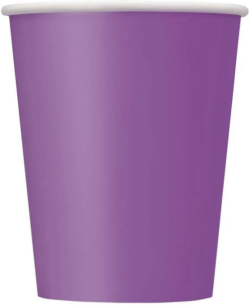 BOGO SALE - Lavender Party Cups, Hot/Cold, 8ct - 9oz - Lavender Cups