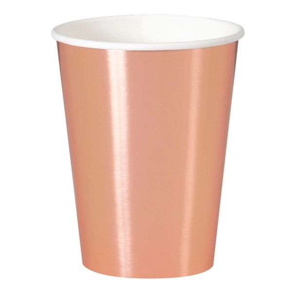 BOGO SALE - Coral Party Cups, Hot/Cold, 9oz - Peach