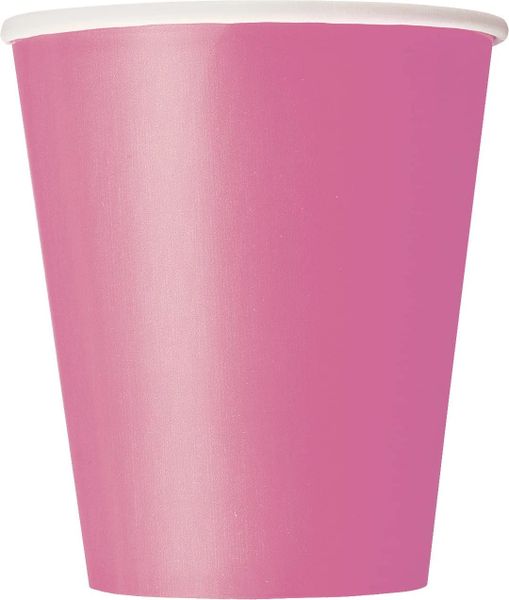 Solid Pink Party Cups, 8ct - 9oz