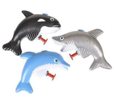 Sea Animal Water Gun Squirter, 3in, Shark, Whale, Dolphin - Under the Sea - Summer Fun