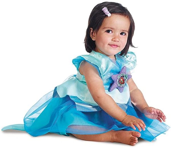 *Baby Ariel Little Mermaid Dress Costume, Infant Girl - 12-18 months - Halloween