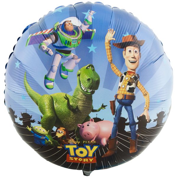 46 18in Toy Story Woody Buzz Round Foil Balloon Mime S Fun Shop