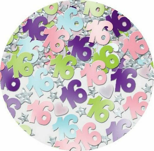 *Sweet 16 Birthday Table Confetti Sprinkle Decoration - Sixteen