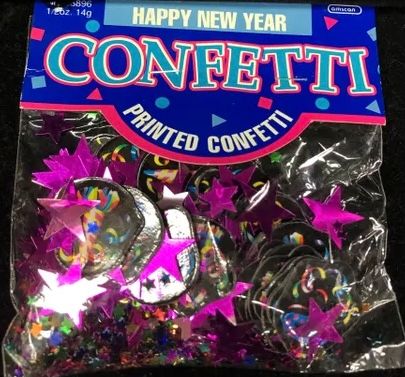 Happy New Year Table Confetti Sprinkle Decoration